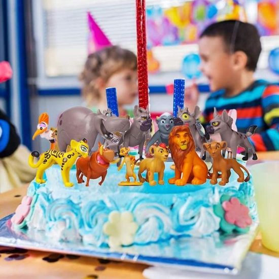 Animal Cake Toppers 12pcs Le Roi Lion Figurines Decoration De Gateau D Anniversaire De Dessin Anime Mini Jouets Pour Enfant F 336 Cdiscount Maison