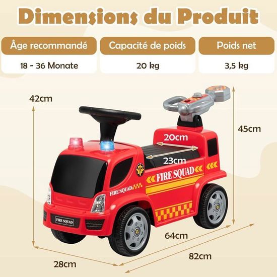 GOPLUS Tracteur Enfants, Voiture pour Enfants avec 6 Roues, Remorque Amovible, Bulldozer Jouet d'Imitation Non Electrique, Tracteur de Construction GOPLUS Tracteur Enfants, Voiture pour Enfants avec 6 Roues, Remorque Amovible, Bulldozer Jouet d'Imitation Non Electrique, Tracteur de Construction
