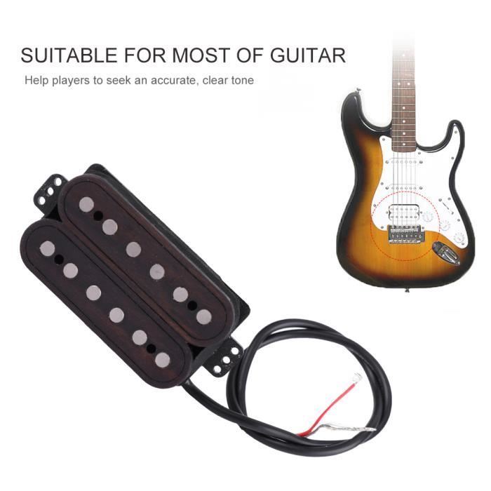 Micro guitare 13 * 11 * 3.5 cm, micros Strat micros guitare électrique,  pièces de guitare pour guitaristes enfants adultes pour