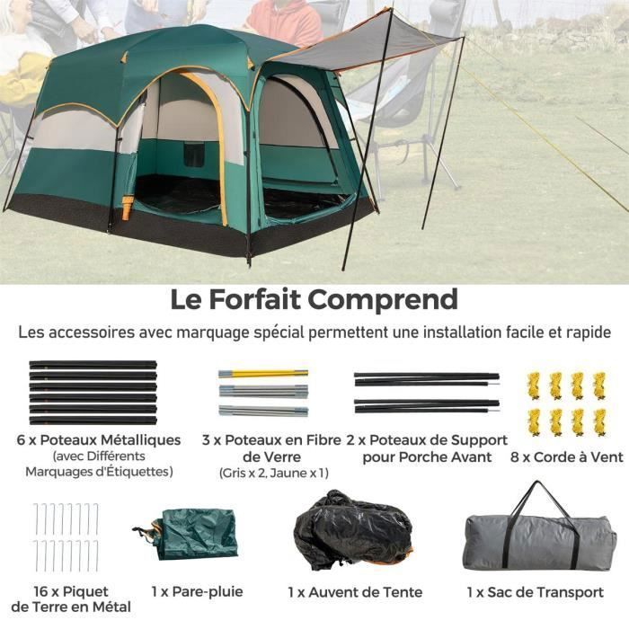 Bâche De Tente De Camping – Pare-soleil Et Pluie – Portable