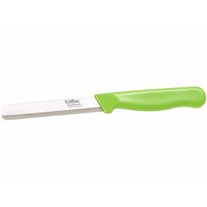 Solingen Lot de 6 couteaux de cuisine en acier inoxydable dentelé Multicolore