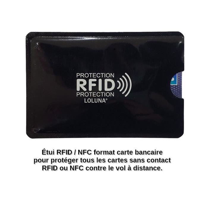 Porte-cartes ultra fin en cuir véritable pour homme – Protection Rfid I