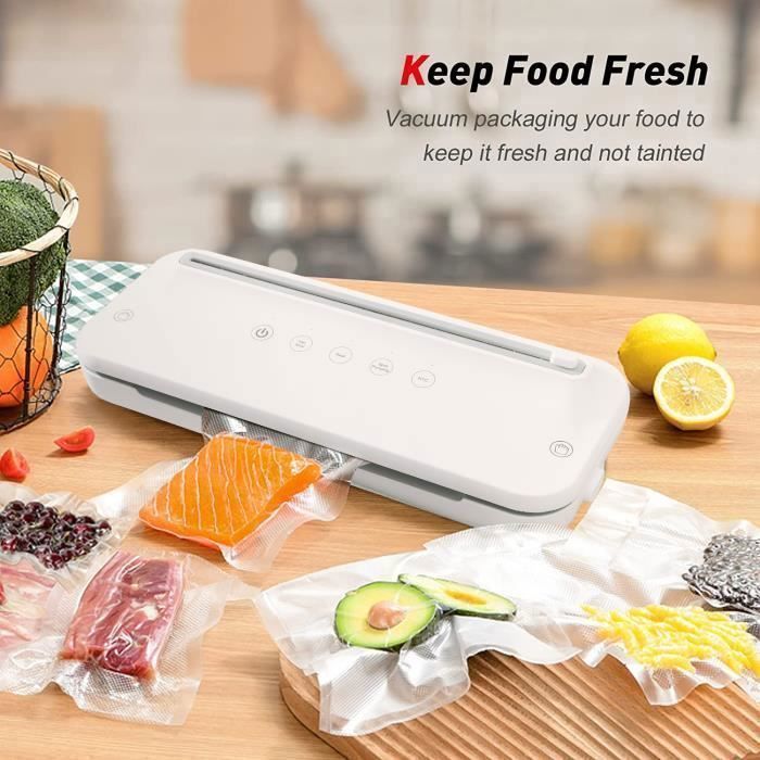 Machine Sous Vide Alimentaire, Appareil de Mise Sous Vide la Cuisine et la  Conservation, avec Modes Sec et Humide pour Aliments, Viandes, Légumes,  Fruits Inclus 10 Sac Sous Vide : : Cuisine