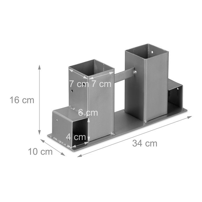 Range-Bûches En Métal Noir - Support à Empiler Pour Bois De Cheminée Intérieur/Extérieur - Jeu De 4
