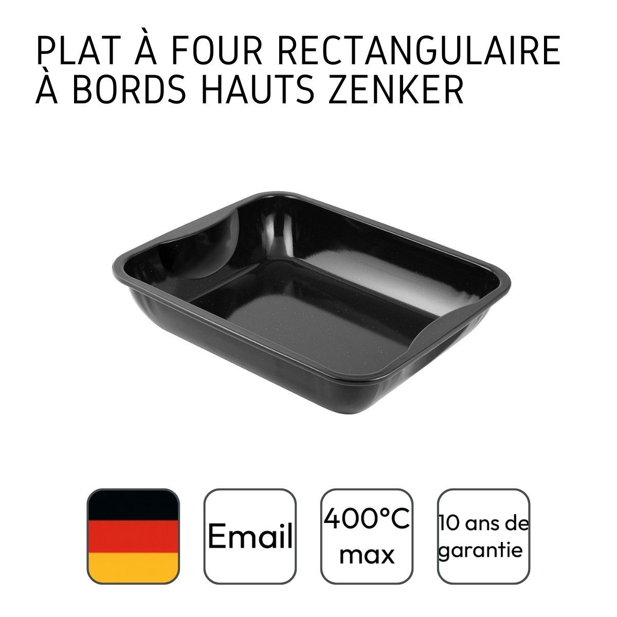 Plat à four XXL rectangle en acier émaillé Spécial cooking ref. 7203 -  Cdiscount Maison