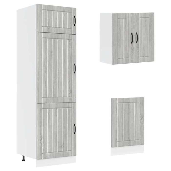 Ensemble d'armoires de cuisine 11 pcs Kalmar bois d'ingénierie