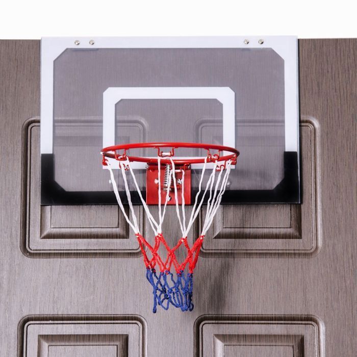 Panier De Basket Suspendu Mini - Avec Ballon Et Pompe, Pour Intérieur, Bureau Ou Chambre