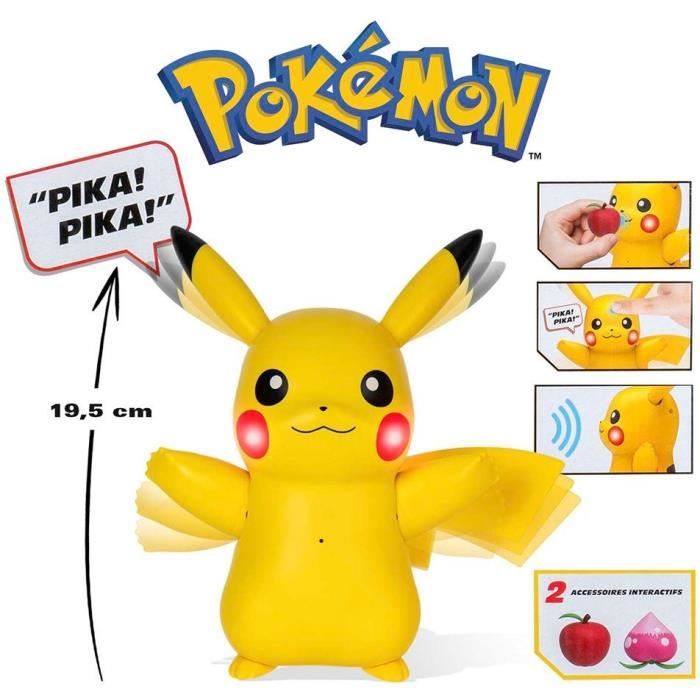 Figurine miniature - BANDAI - Pokémon Pikachu interactif et ses