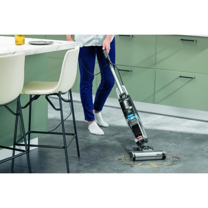 Aspirateur Balai Laveur Bissell CrossWave HF2 - Nettoyage Sols Durs - 2 Réservoirs