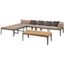 Mobilier De Jardin 4pcs Salon De Jardin Et Coussins Bois D Acacia
