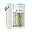 Ventilateur USB-C 1L Brumisateur Blanc, 3 Vitesses,Minuterie, Refroidisseur d'air,Ventilateur à Eau,Atomiseur Portable,Bureau Maison