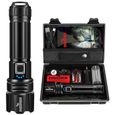 Shadowhawk Lampe Torche LED Ultra Puissante 15000 Lumens, Rechargeable Et étanche, Parfaite Pour Le Camping Et Les Urgences