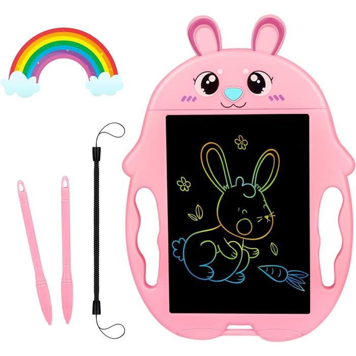 Tablette D'écriture LCD Pour Enfants - 2 Pack Coloré (bleu Et Rose) - Écran 10 Pouces - Idéal Pour Dessin, Jeu Et Apprentissage De 2 à 8 Ans - 6