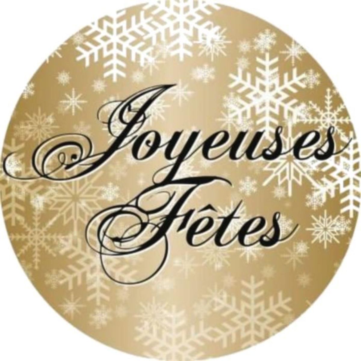 40 étiquettes rondes "joyeuses Fêtes " doré. Décoration de Noël. - Cdiscount Beaux-Arts et 