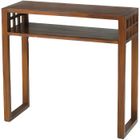 MACABANE EDEN - Console marron rectangulaire 1 étagère bois Mindi