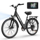SMARTAI URLIFE E26 - Vélo électrique 26“ - Moteur 350W - Batterie 36V 13Ah - Autonomie 100km - Shimano 7 vitesses - Freins à disque, Noir