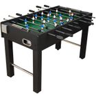 TUNIRO Baby-foot, Kicker \Glasgow\", couleur noir, L 121 x l 101 x H 79 cm, 2 porte-gobelets, pieds ajustables en hauteur"