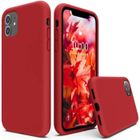 CHICHENG Coque iPhone 11, Silicone Liquide Case avec Doux Microfibre Coussin Doublure Cover Protection Bumper Anti-Choc éRouge