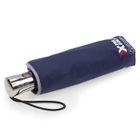 Isotoner Parapluie x-tra solide anti-retournement, déperlant, ouverture/fermeture auto marine liseré foncé femme