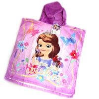 Princesses Disney [M5703] - Poncho sortie de bain enfant "Princesse Sofia" violet