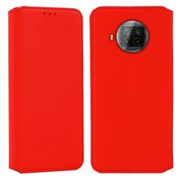 Coque pour Xiaomi Mi 10T Lite 5G, Housse Etui Portefeuille Cuir pour Xiaomi Mi 10T Lite 5G - Rouge