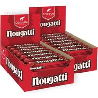 Côte d'Or Nougatti - 2 Présentoirs de 24 barres chocolatées - Barre de Nougat enrobée de Chocolat au Lait - Cacao 100% Durable