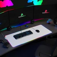 Tapis de Souris Gaming XXL - LED Lumineuse Tapis de Souris Multicolore 11 Modes - 900 x 400mm - Surface antidérapante pour Les Jo
