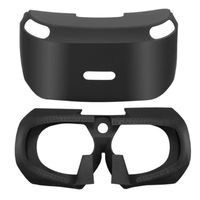ÉTui en Silicone Anti-DéRapant pour PSVR 3D éTui de Protection en Verre pour PS4 VR PSVR Remplacement VR Casque Couverture