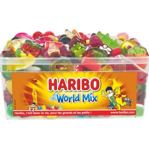Haribo World Mix Sachet vrac 2kg - Bonbon Haribo, bonbon au kilo ou en vrac  - Bonbix