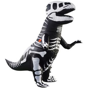 PROJECTEUR LASER NOËL Costume Gonflable de Dinosaure - Noir - Combinaison de Déguisement - Accessoires de Spectacle