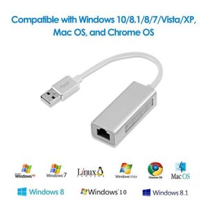 AUTRE PERIPHERIQUE USB  Wooshshop® Aluminum Réseau Adaptateur USB 2.0 vers