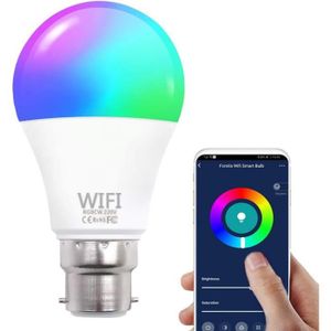 AMPOULE INTELLIGENTE Ampoule Intelligente Wifi Led Smart Bulb B22, 9W Ampoule Connectee Alexa, Compatible Avec Alexa, Google Home, Commande De Tél[u526]