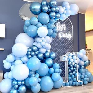 Arche Ballon Bleu - 104pcs Kit Arche Ballon Bleu Et Blanc Argent Avec  Ballons Confettis,Ballon Baby Shower,Ballons Anniversaire Garcon,Ballon  Arche Pour Decoration Anniversaire,Mariage,Bapteme : : Cuisine et  Maison