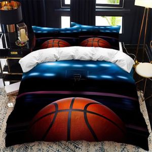 Basket Housse de Couette, ado garçon Fille 3D Basketball Parure de Lit pour  avec 2 Taies d'oreiller (220x240cm, Basket 15) - Cdiscount Maison
