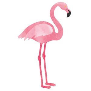 BLOUR Flamant Rose Style Nordique 3D Stickers muraux pour Salon Enfants Chambre Porche Chambre décor à la Maison Autocollants Auto-adhésif   Peinture Murale