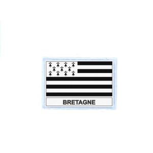 Patch ecusson brodé thermocollant backpack triskele bretagne drapeau breton 