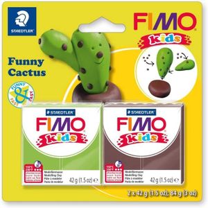 JEU DE PÂTE À MODELER Pâte À Modeler - FIMO Kids - Assortiment vert-marron - Durcissant Four - Ultra-souple et malléable