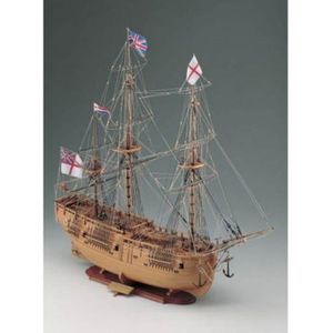 MAQUETTE DE BATEAU Maquette bateau en bois - COREL - Endeavour - Échelle 1/50 - 75 cm x 24 cm x 65 cm