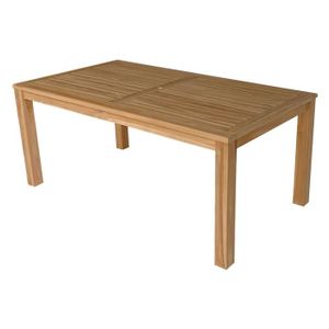 TABLE DE JARDIN  Table 180cm en teck JAVA Marron