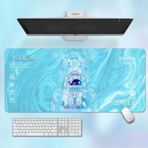 Tapis de souris de gaming XXL Antidérapant Bleu 800 x 400 mm 183 -  Cdiscount Informatique