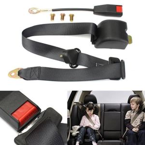 Auto Ceintures s/écurit/é Installation facile 36,2 cm Convient aux personnes /âg/ées enceintes prolongateur de ceinture de s/écurit/é pour voiture noir