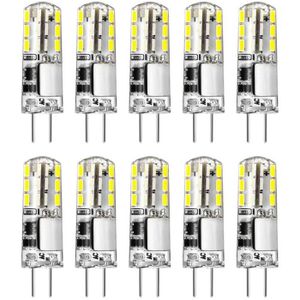 AMPOULE - LED Lot de 10 ampoules LED G4 12 V Blanc froid 6000 K 