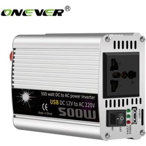 GC 500W/1000W 12V 220V Convertisseur Onduleur Transformateur de Tension Inverter 