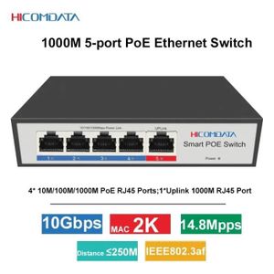 SWITCH - HUB ETHERNET  Câble d'alimentation,Commutateur POE complet de 10