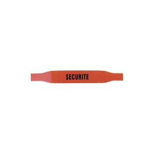 Brassard pour agent de sécurité réflexite orange - Sécurité Privée
