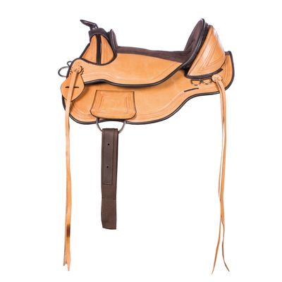 Selle de cheval en cuir Western de qualité supérieure avec