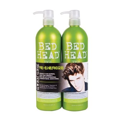 TIGI Bed Head For Men 'Clean It Up' Shampoo & Conditioner Doppelpack – Je 750 Ml, Mit Ginseng & Minze