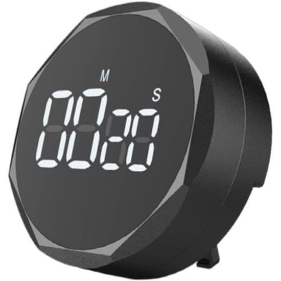 Minuteur De Cuisine Numérique Magnétique Avec Grand écran LED, Compte à