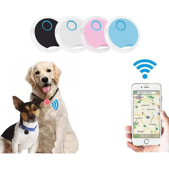 Rose-c - Mini Traceur Gps Intelligent Pour Chien Et Chat, Localisateur De Clé Sans Fil