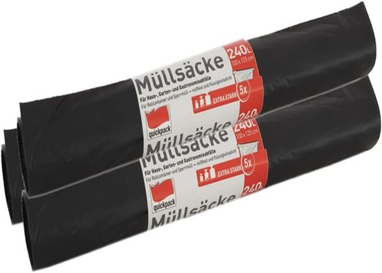 Sacs Poubelle Avec Poignée - 20 L - Indéchirables Et Étanches - Lot De